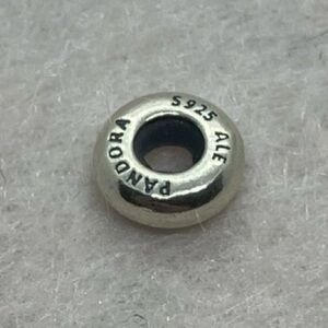 Pandora 925 Sterling Classic Shine Tiny Stopper Open Bangle Charm